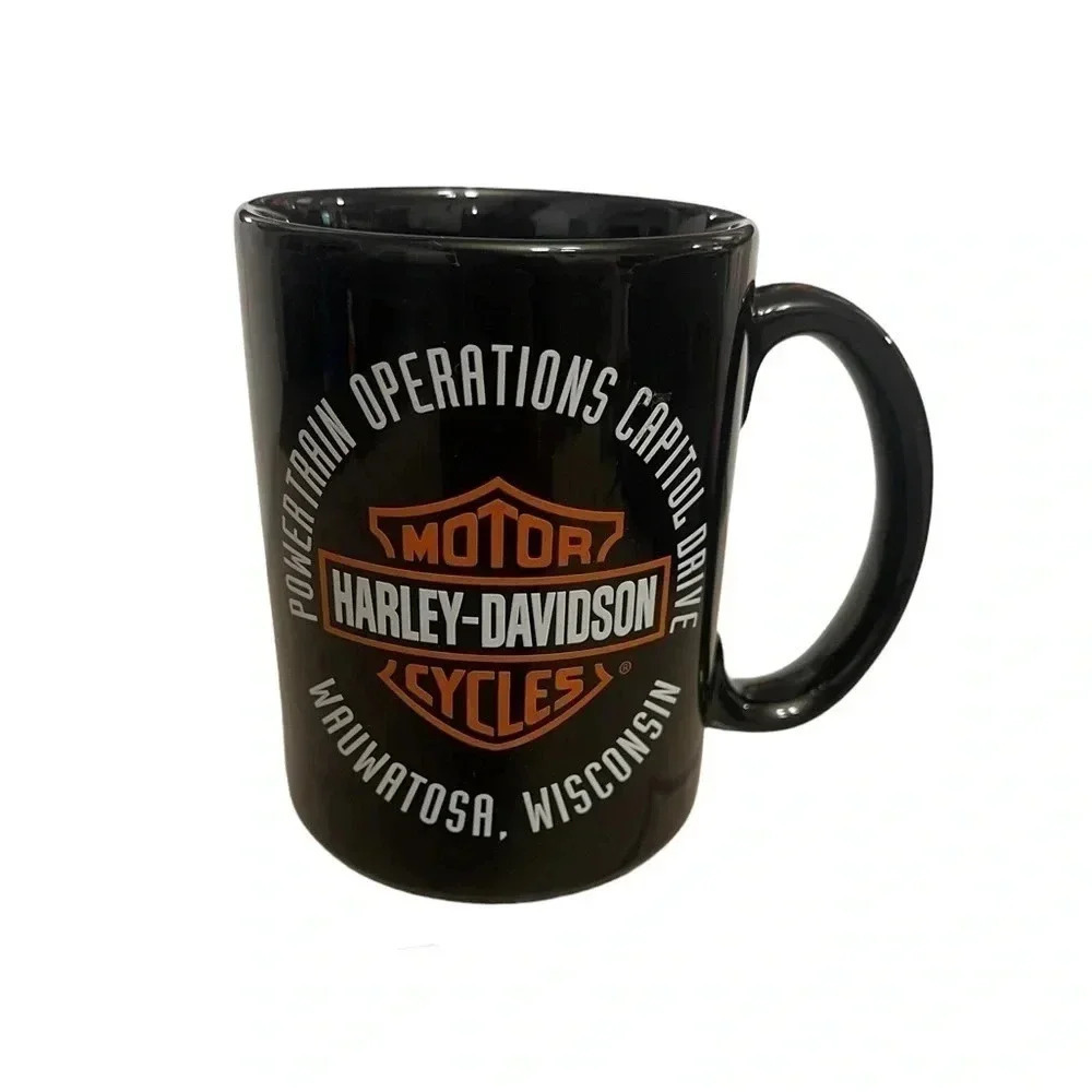 Harley-Davidson Powertrain Operations Wauwatosa, Wisconsin Black 12oz Coffee Mug